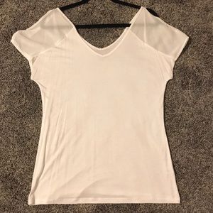 White Apt 9 open shoulder blouse